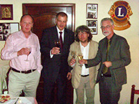 (v.l.n.r.) Dirigent Paul McCreesh, Rafal Dutkiewicz, Andrzej  Kosendiak und Dieter Topp 