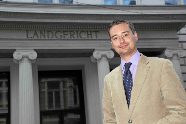 Jan Peifer beim Landgericht in Bonn