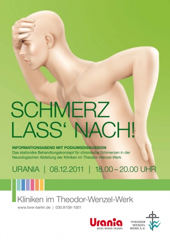 SCHMERZ LASS NACH! Plakatmotiv
