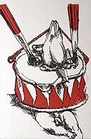 Illustration von Heinrich Richter zu Günter Grass´ Blechtrommel Illustration von Heinrich Richter zu Günter Grass´ Blechtrommel
