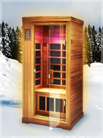 my-sauna Infrarotkabine mit Farblicht my-sauna Infrarotkabine mit Farblicht