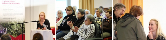 Sonja Kerskes bei der Lesung im AGAPLESION BETHANIEN SOPHIENHAUS im Jahr 2010