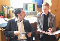 Klaus Eilers (links) und Stephan Meenen geben Werbetipps. Klaus Eilers (links) und Stephan Meenen geben Werbetipps.