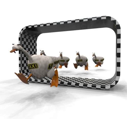 Die Gans, die per Taxi kommt Die Gans, die per Taxi kommt