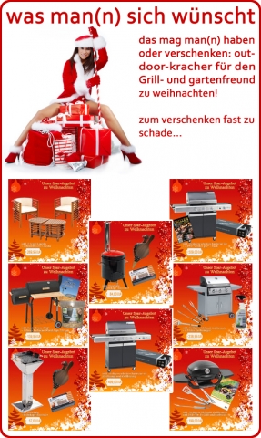 Was man(n) sich wünscht - Weihnachtsangebote auf myBBQStore24.de