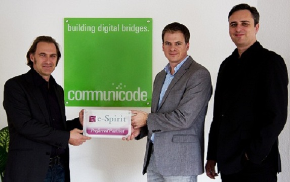 Herr Markus Hirsch ( e-Spirit), Philip Mews und Thomas Kopatz (communicode) Herr Markus Hirsch ( e-Spirit), Philip Mews und Thomas Kopatz (communicode)