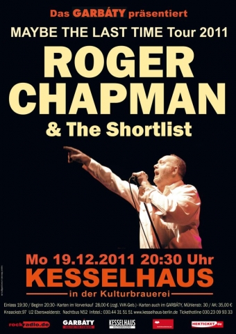 19. Dezember 2011 live in Berlin: Roger Chapman 19. Dezember 2011 live in Berlin: Roger Chapman