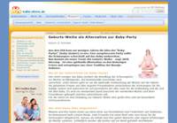 Geburts-Weihe statt Baby-Party