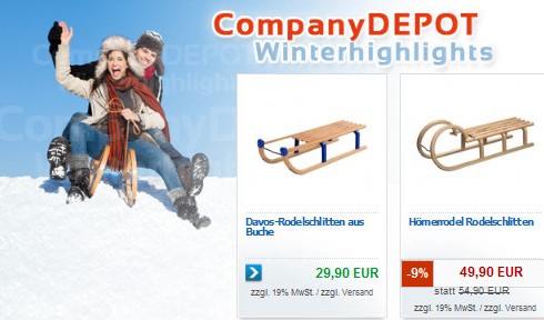 Winterhighlights bei CompanyDEPOT