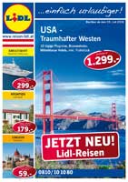 Aktueller Reiseflyer bei LIDL in Österreich
