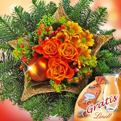 Weihnachtliche Blumengrüße im Advent Weihnachtliche Blumengrüße im Advent