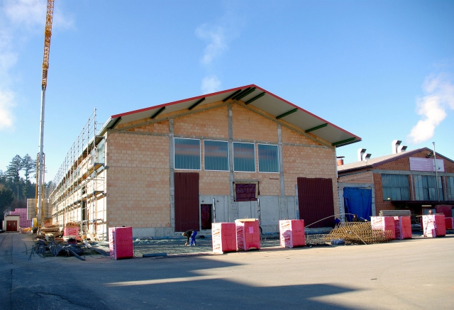 Die neue Halle des Ziegelwerk Klosterbeuren