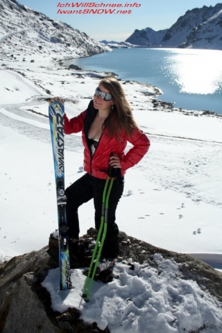 Tina von IchWillSchnee am Mölltaler Gletscher