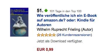 Frieling-Ratgeber: Inzwischen mehr als 130 Tage in den Amazon Top-100-Verkaufscharts Frieling-Ratgeber: Inzwischen mehr als 130 Tage in den Amazon Top-100-Verkaufscharts