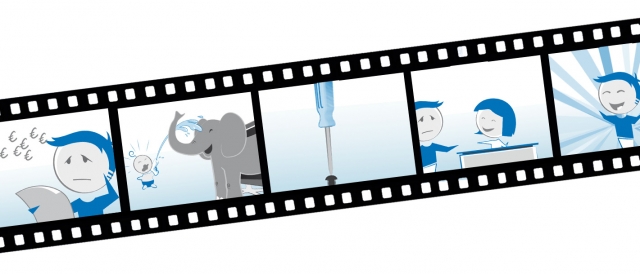 Auf humorvolle Weise erklärt der Werbefilm, wie Wertgarantie funktioniert Auf humorvolle Weise erklärt der Werbefilm, wie Wertgarantie funktioniert