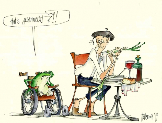 Eine der Karikaturen