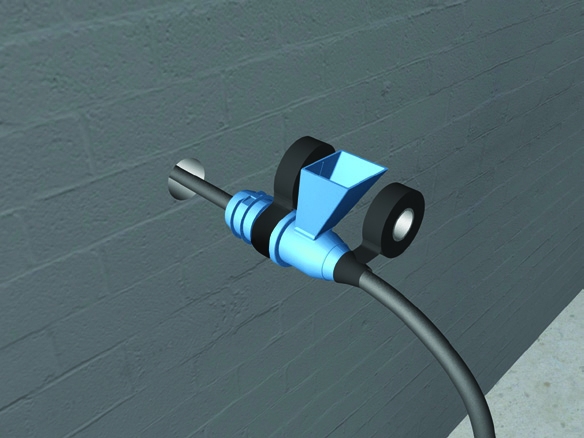 Kostengünstige Hauseinführung für Kabel - einfache Montage, absolut dicht