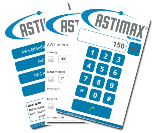 Smartphoneintegration mit Astimax Mobile