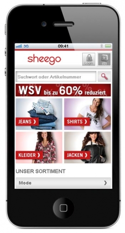 Fashiontrends für unterwegs: sheego.de jetzt mit Mobile-Shop Fashiontrends für unterwegs: sheego.de jetzt mit Mobile-Shop