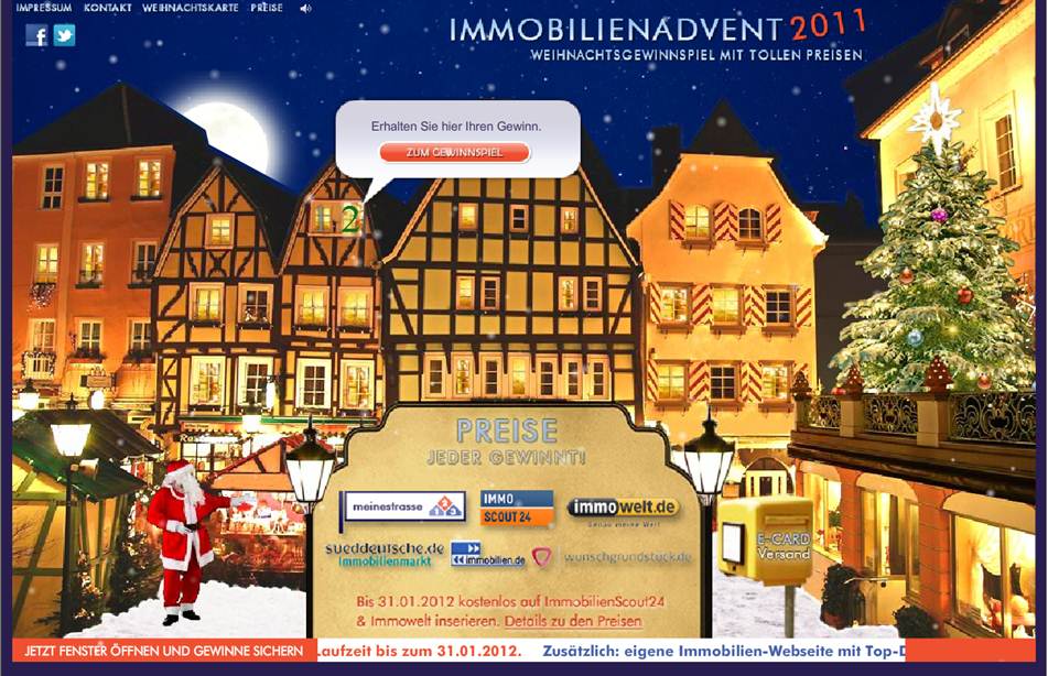 Immobilienadvent Startseite