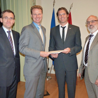 v.l.n.r: Attlmayr, Ermacora, Allinger, Sief
