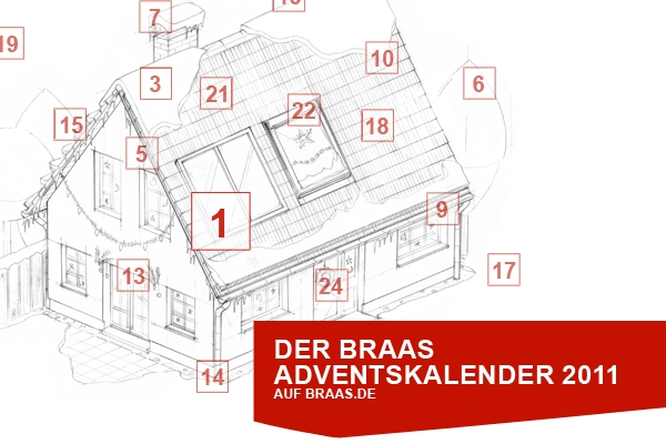 Das Monier Braas GmbH Adventskalender-Gewinnspiel Das Monier Braas GmbH Adventskalender-Gewinnspiel