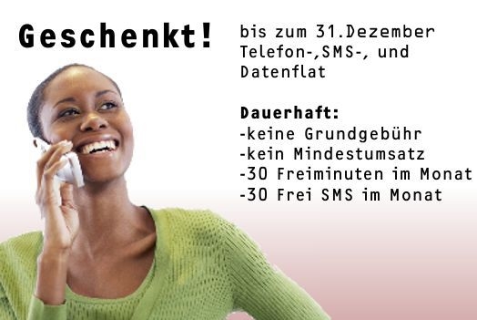 Kostenlos mobil telefonieren, simsen und im Internet surfen. Kostenlos mobil telefonieren, simsen und im Internet surfen.
