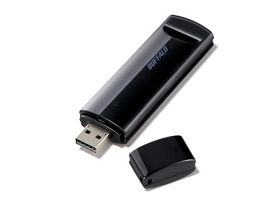 Mit der Wireless-N AirStation NFiniti WLI-UC-G450 von Buffalo Technology ist das Internet nur zwei H Mit der Wireless-N AirStation NFiniti WLI-UC-G450 von Buffalo Technology ist das Internet nur zwei H