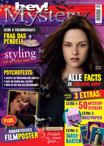 Die Panini Verlags GmbH bringt zum Kinostart des vierten Teils der Twilight-Saga das Magazin hey!Mys Die Panini Verlags GmbH bringt zum Kinostart des vierten Teils der Twilight-Saga das Magazin hey!Mys