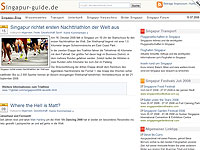 Neues Reisportal Für Singapur - singapur-guide.de ist online Neues Reisportal Für Singapur - singapur-guide.de ist online