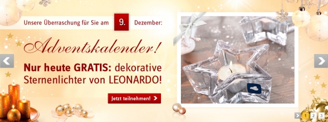 BAUR-Adventskalender vom 9. Dezember BAUR-Adventskalender vom 9. Dezember