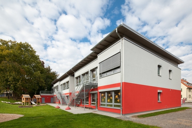 Viel Platz zum Spielen und Toben: Die neue Kita