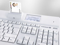 Eine Tastatur für den eHealth-Bereich, die die neue Gesundheitskarte einlesen kann. Foto: ZF Eine Tastatur für den eHealth-Bereich, die die neue Gesundheitskarte einlesen kann. Foto: ZF