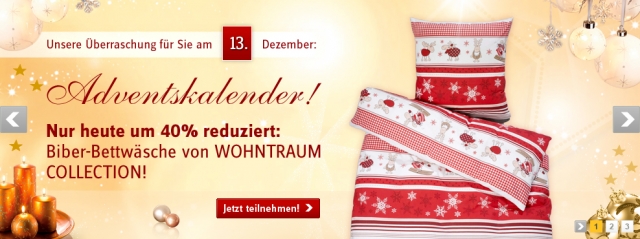 BAUR-Adventskalender vom 13. Dezember BAUR-Adventskalender vom 13. Dezember