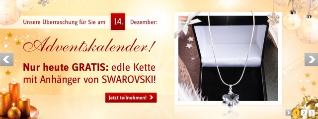 BAUR-Adventskalender vom 14. Dezember