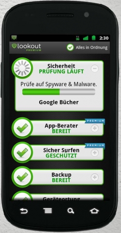 Lookout Mobile Security ist ab sofort im Android Market verfügbar