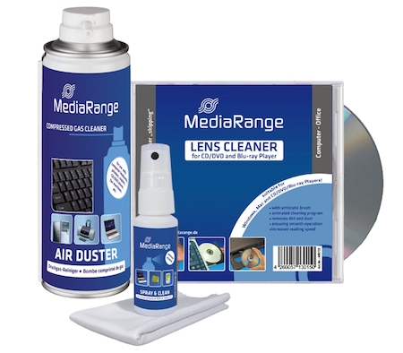 MediaRange Office Clean: Air Duster, Spray&Clean und Lens Cleaner