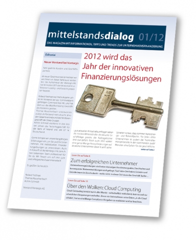 Magazin mittelstandsdialog der Vantargis: die neue Ausgabe ist erschienen Magazin mittelstandsdialog der Vantargis: die neue Ausgabe ist erschienen