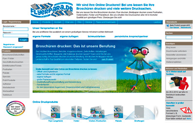 Das neue Gewand der Online Druckerei Flyerpara.de. Das neue Gewand der Online Druckerei Flyerpara.de.