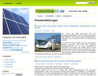Das neue Portal Fotovoltaik32.de beschäftigt sich mit dem Thema Solarenergie