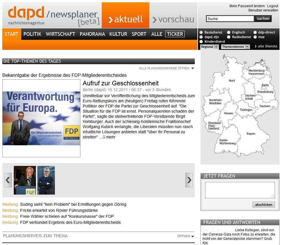 dapd nachrichtenagentur