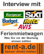 Exklusiv Interviews mit Hertz, Europcar, Sixt, Budget und Avis über Ferienmietwagen auf www.rent-a.d
