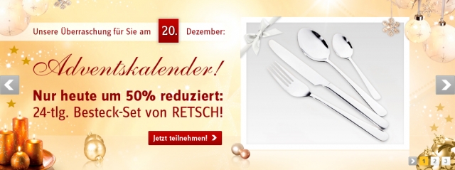 BAUR-Adventskalender vom 20. Dezember BAUR-Adventskalender vom 20. Dezember