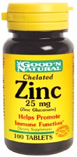FeelGood-Shop.com – Neu: Zink 25mg von Good ‘N Natural
