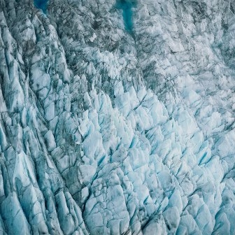Aerial - eine Gletscheransicht im Großformat Aerial - eine Gletscheransicht im Großformat