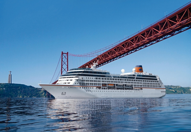 Die MS Columbus 2, hier vor Lissabon, ist Thema am 26. Januar.