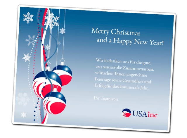 USAinc.de wünscht: Merry Christmas and a Happy New Year! USAinc.de wünscht: Merry Christmas and a Happy New Year!