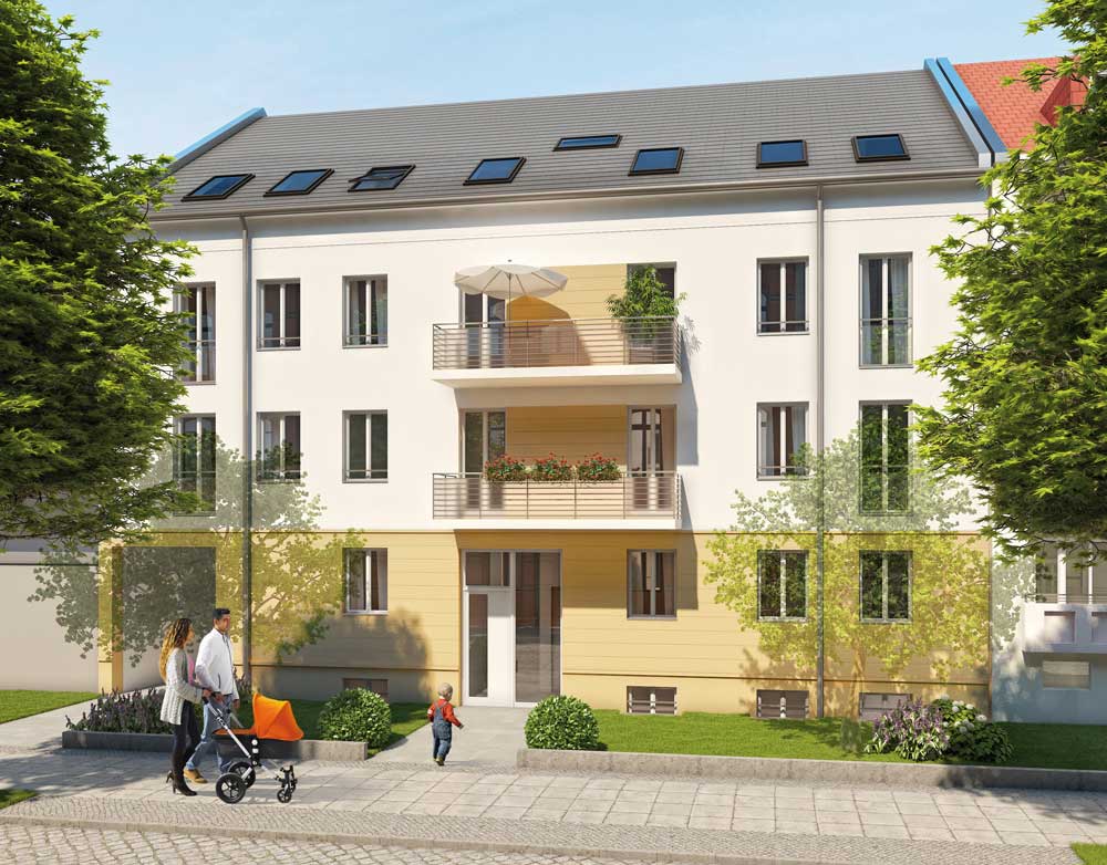 So wird die Mühlenstraße 56 nach der Baulückenschließung aussehen (Bild: PROJECT Immobilien) So wird die Mühlenstraße 56 nach der Baulückenschließung aussehen (Bild: PROJECT Immobilien)