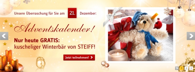 BAUR-Adventskalender vom 21. Dezember BAUR-Adventskalender vom 21. Dezember