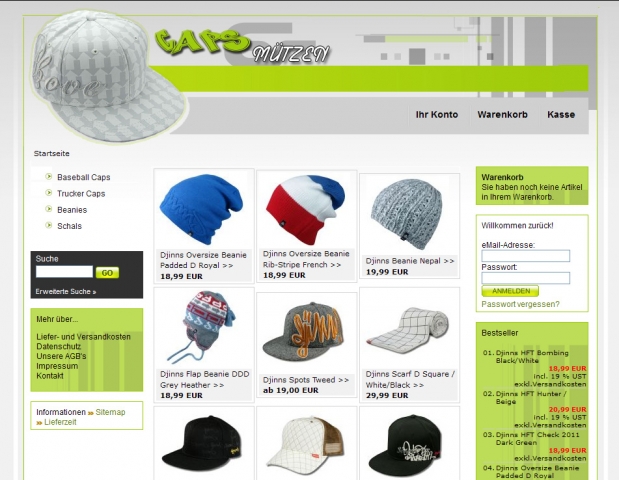 Caps-Muetzen.de startet nachÜbernahme und Relaunch neu durch